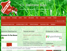 Tablet Screenshot of hulzenseboys.nl